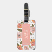 ピーチデリケートフローラ ラゲッジタグ (正面縦)