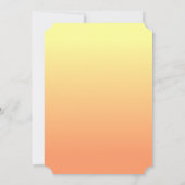 ピーチトゥライトイエローラブラドール 招待状 (裏面)