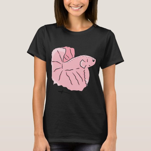 ピーチトラピカルフィッシュ Tシャツ (正面)
