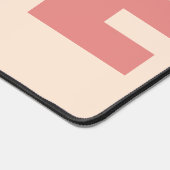 ピーチドッグフォトラブタイポグラフィデスクマット デスクマット (コーナー)