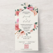 ピーチドリーム オールインワン招待状 (内側)