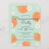 ピーチハウスウォーミングパーティの招待状 招待状 (正面/裏面)