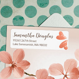 ピーチハート差出人住所ラベルシート ラベル