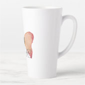 ピーチバタフライ感動的引用文 カフェラテマグ (右)