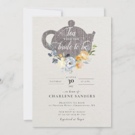 ピーチバラアンドティスルフローラブライダル茶 招待状