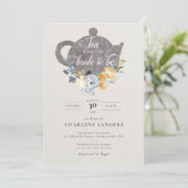 ピーチバラアンドティスルフローラブライダル茶 招待状 (スタンド正面)