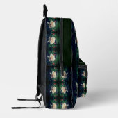 ピーチバラアンドBuds抽象芸術 プリントバックパック (左)