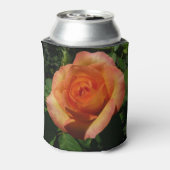 ピーチバラオレンジ花の写真 缶クーラー (缶裏面)
