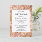 ピーチバラグリッターキリンプリント 招待状 (スタンド正面)