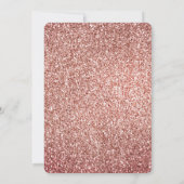 ピーチバラグリッターキリンプリント 招待状 (裏面)