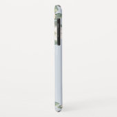 ピーチバラダスティブルーブルーフローラモノグラム Case-Mate iPhoneケース (裏面/左)