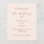 ピーチバラフォーマル金ゴールドQR RSVP予算結婚ズ (正面)