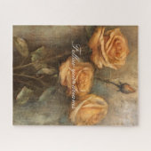 ピーチバラフローラロマンチック ジグソーパズル (横)