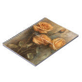 ピーチバラフローラロマンチック ノートブック (左側)