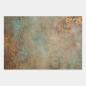 ピーチバラフローラ結婚ブライダルシャワー ラッピングペーパーシート (正面3)