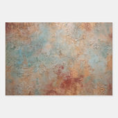 ピーチバラフローラ結婚ブライダルシャワー ラッピングペーパーシート (正面2)