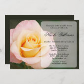 ピーチバラブライダルシャワー 招待状 (正面/裏面)