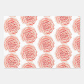 ピーチバラ包装紙シート ラッピングペーパーシート (正面2)