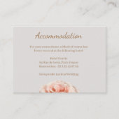 ピーチバラ結婚の宿泊施設のエンクロージャカード エンクロージャーカード (正面)