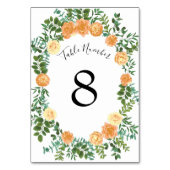 ピーチバラ結婚ズフローラ春 テーブルナンバー (正面)