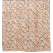 ピーチバラ赤面金ゴールドグリッターマーメイド             シャワーカーテン (正面)