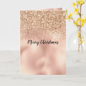 ピーチバラ金ゴールドグリッター カード (黄色い花)