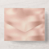 ピーチバラ金ゴールドラックスホワイト オールインワン招待状 (裏面)