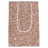 ピーチバラ金ゴールドルクセグリッター ミディアムペーパーバッグ (裏面)