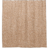 ピーチバラ金ゴールド赤面グリッターグリッツ      シャワーカーテン (正面)