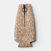 ピーチバラ金ゴールド赤面グリッターグリッツ ボトルクーラー (裏面)