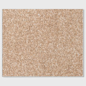 ピーチバラ金ゴールド赤面グリッターグリッツ ラッピングペーパー (フラット)