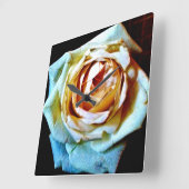 ピーチバラ スクエア壁時計 (傾斜)