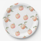 ピーチバースデーパーティー ペーパープレート (正面)