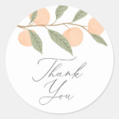 ピーチバースデーパーティー ラウンドシール (正面)