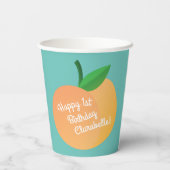 ピーチバースデーパーティー 紙コップ (裏面)