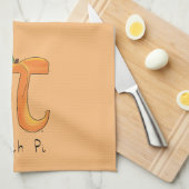 ピーチパイかわいい数学パイデイベーキングキッチンタオル キッチンタオル (四つ折り)