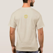 ピーチパイかわいい数学パイ日男性のTシャツ Tシャツ (裏面)