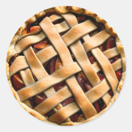 ピーチパイと皮ファンシー付き ラウンドシール