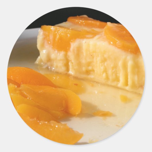 ピーチパイステッカー ラウンドシール (正面)