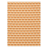 ピーチパイ切りホイップクリームピーチデザート テーブルクロス (正面)