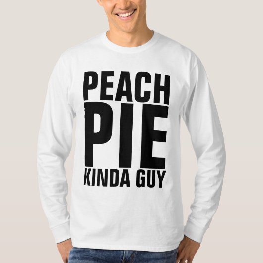 ピーチパイ男の男のTシャツ Tシャツ (正面)
