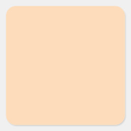 ピーチパステルオレンジカ無地のラー スクエアシール