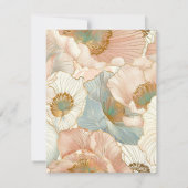 ピーチパステルフローラ個人文具 ノートカード (裏面)