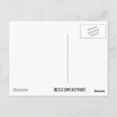 ピーチパステルヴィンテージバラマザーズデイカード ポストカード (裏面)