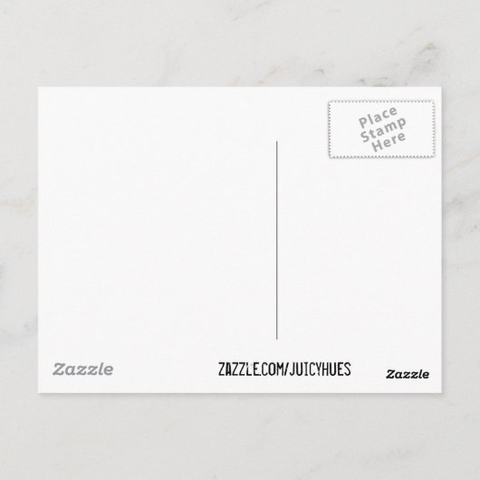 ピーチパステルヴィンテージバラマザーズデイカード ポストカード (裏面)