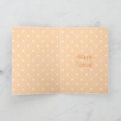 ピーチパステル水玉模様格言バニー シーズンカード (内部)