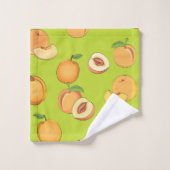 ピーチパターン4 バスタオルセット (ウォッシュタオル)