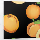 ピーチパターン5 三つ折りクリスマスカード (内部最初)