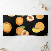 ピーチパターン5 三つ折りクリスマスカード (内部)