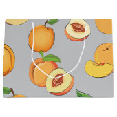 ピーチパターン6 ラージペーパーバッグ (正面)